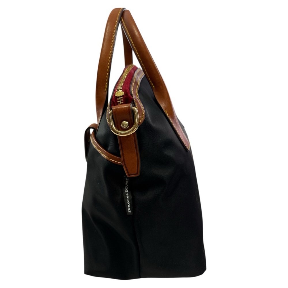 DOONEY AND BOURKE WAYFARER BLACK NYLON SATCHEL HANDBAG CROSSBODY PURSE - Picture 4 of 10